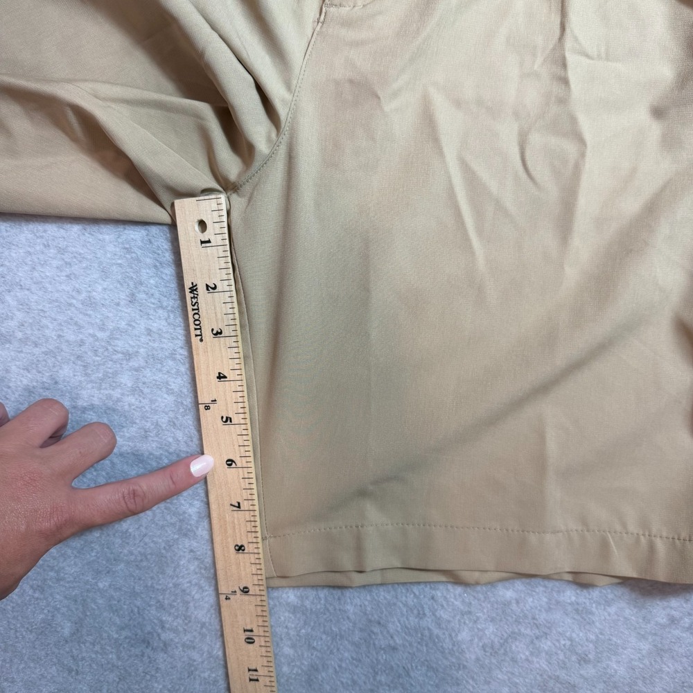 Reebok Golf Mens Pleated Front Performance Golf Shorts Size 44 Tan Khaki Stretch - Picture 8 of 10
